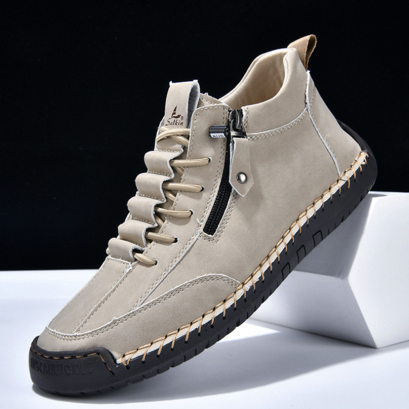 DELACROIX | CHAUSSURES EN NABUK AVEC ZIP POUR HOMME