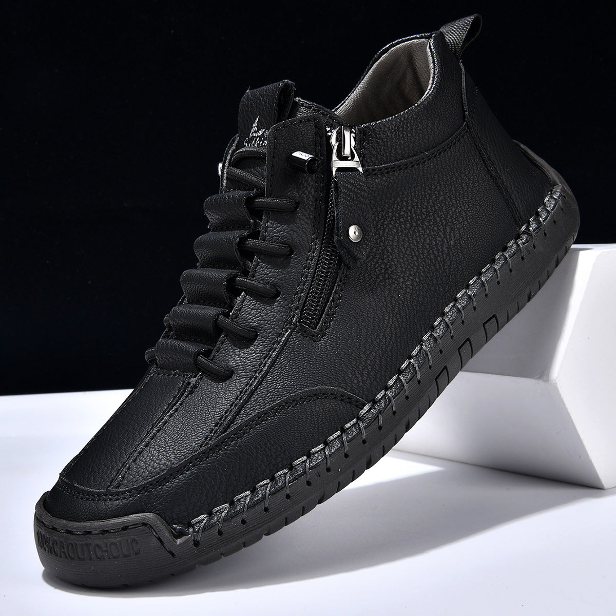 DELACROIX | CHAUSSURES EN NABUK AVEC ZIP POUR HOMME