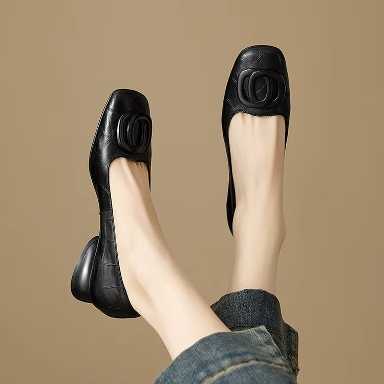 Anne & Elise | Ballerines élégantes en cuir pour femme