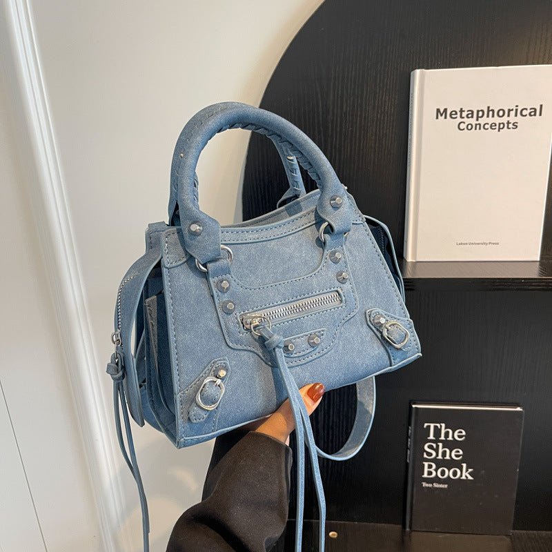 DELACROIX | SAC DENIM HORIZON BLEU